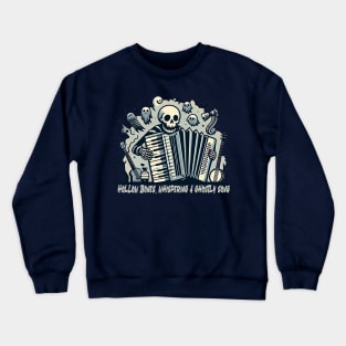 musical skeleton vintage style Crewneck Sweatshirt